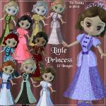 Little Princess Digital Clipart - 10 Pretty Girls..