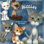 Kitties - Cat Digital Clip Art For Scrapbooking,..