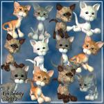 Kitties - Cat Digital Clip Art For Scrapbooking,..