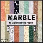 Marble Backgrounds - Digital Backing Papers For..