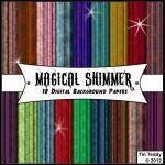 Magical Shimmer Background Papers - 18 Digital..