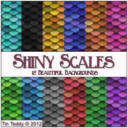 Shiny Scales Digital Paper..